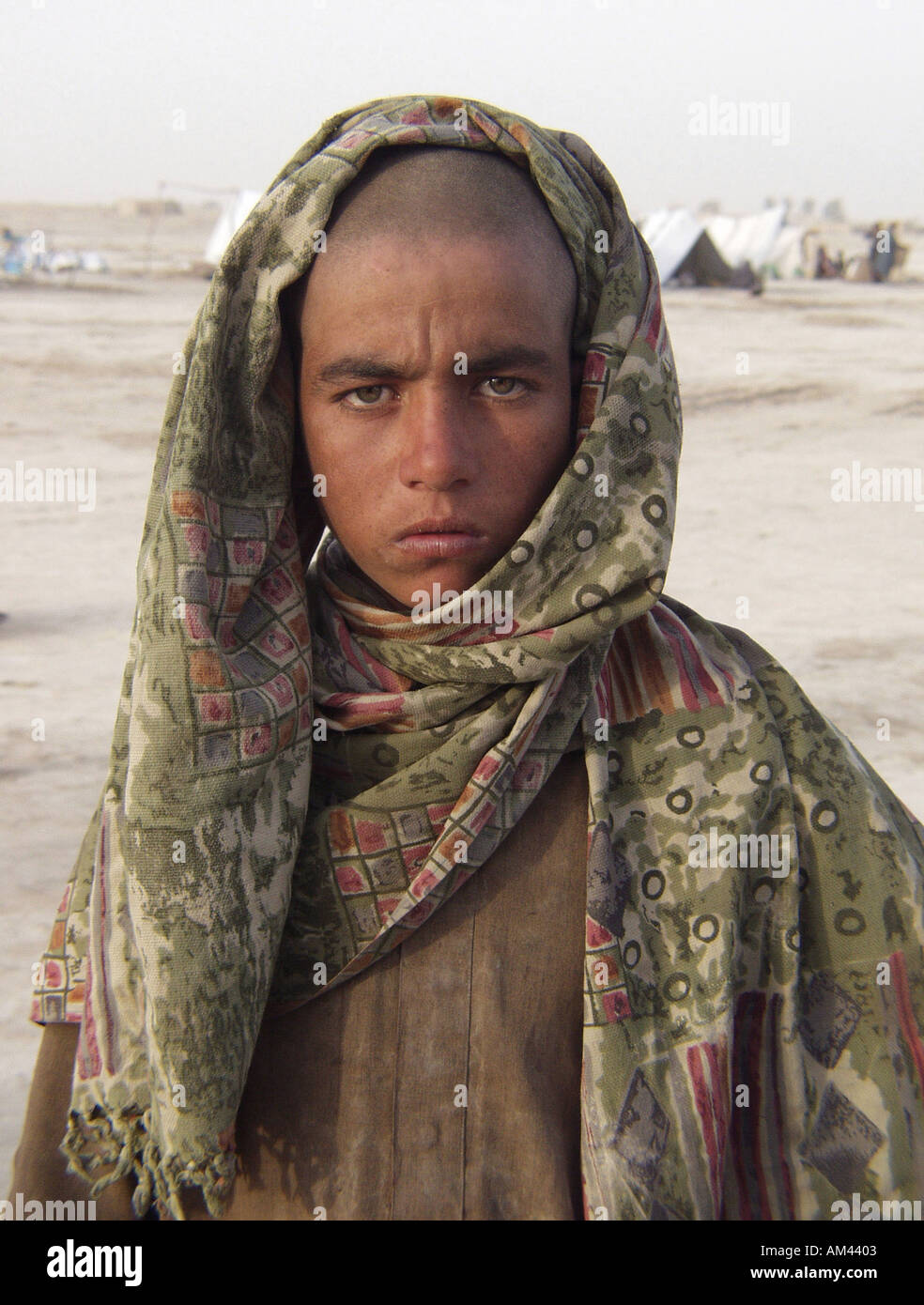 Refugee Camp Afghanistan Stock Photo