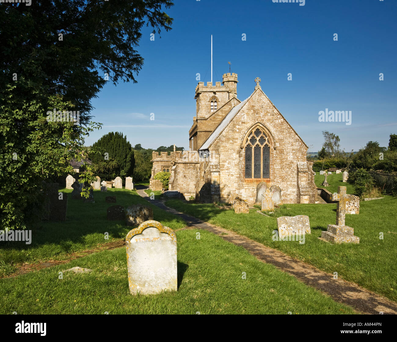 St John the Baptist church in Broadwindsor, Dorset, UK Stock Photo