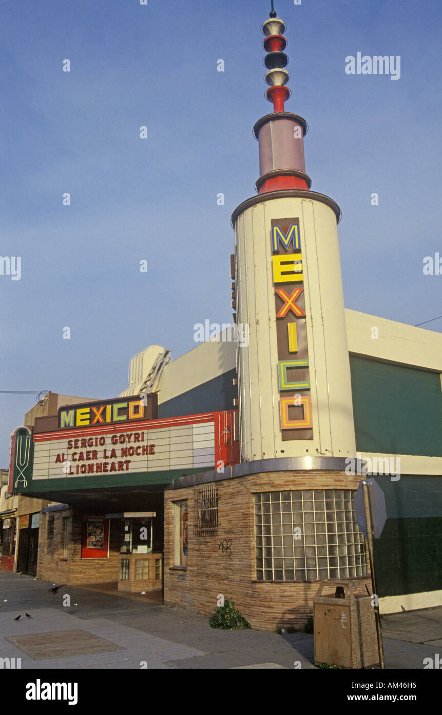 Hispanic cinema in old San Jose San Jose California Stock Photo Alamy