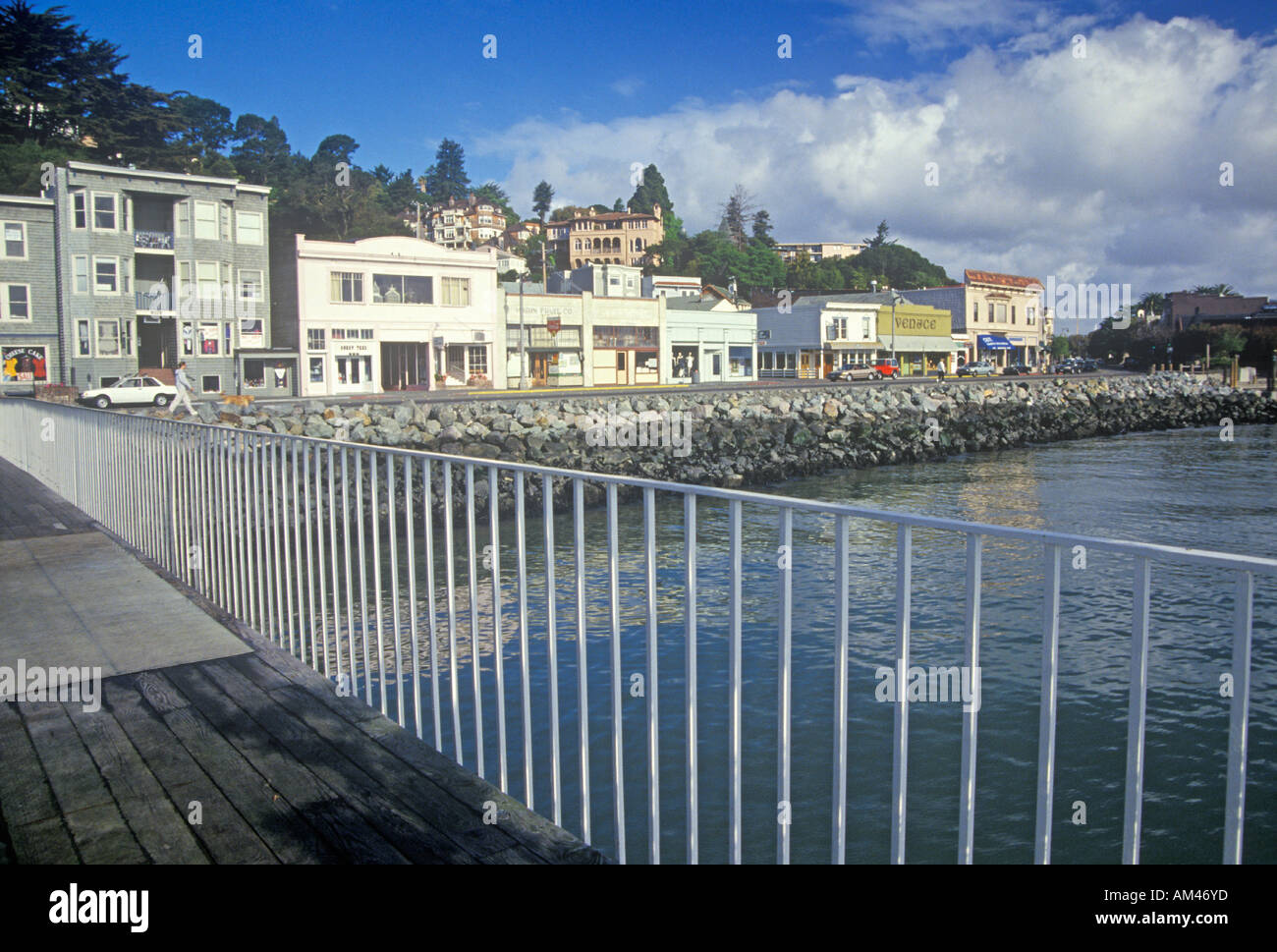 Waterfront homes in Sausalito Sausalito California Stock Photo Alamy
