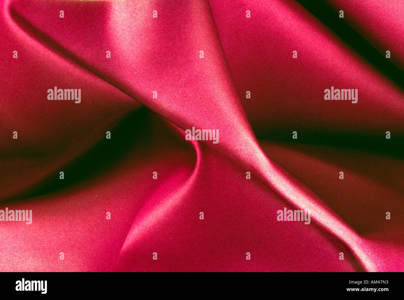 red ruched silk Stock Photo