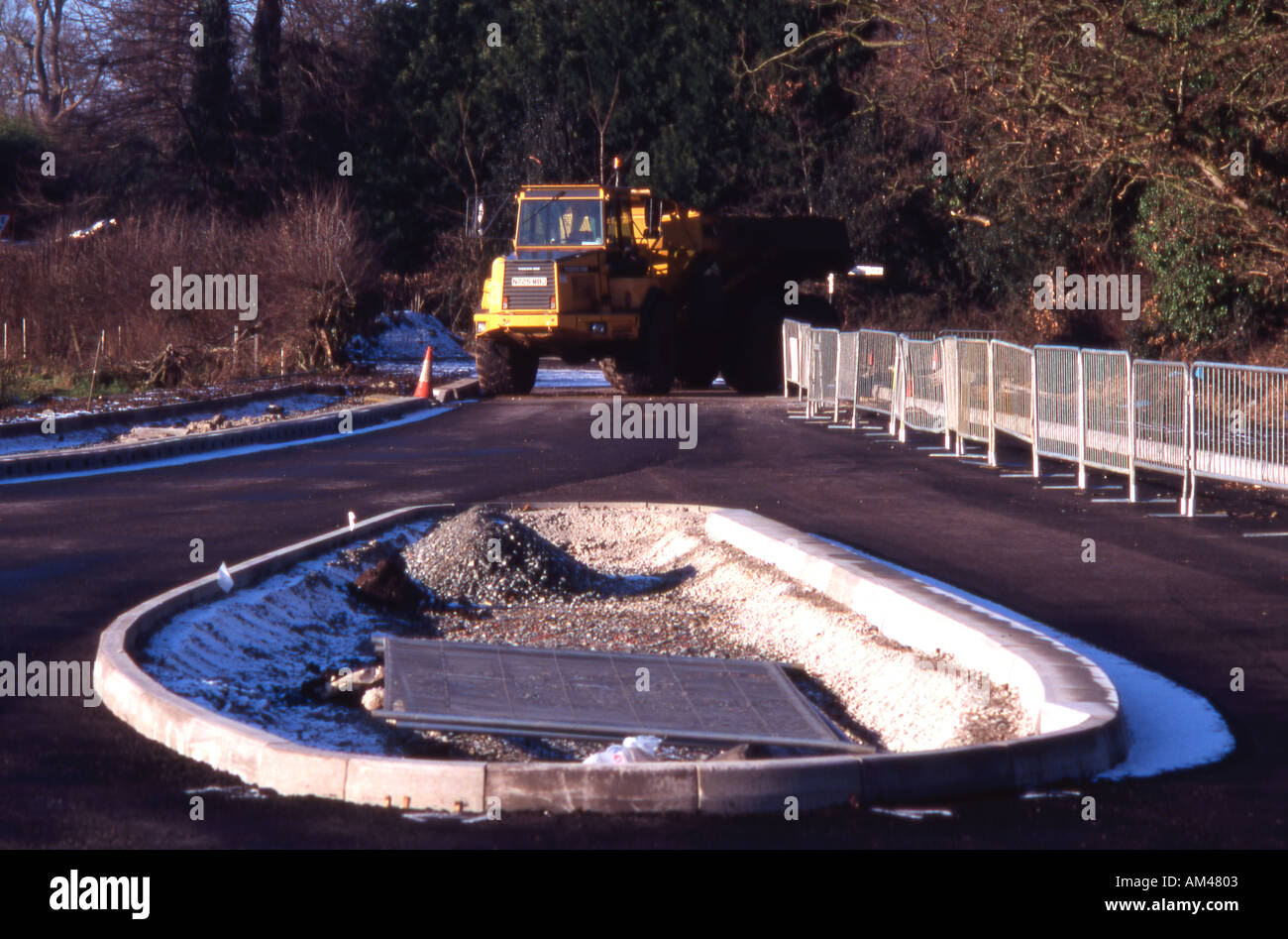 Construction Broome by pass Kirby Cane bypass Norfolk Stock Photo Alamy