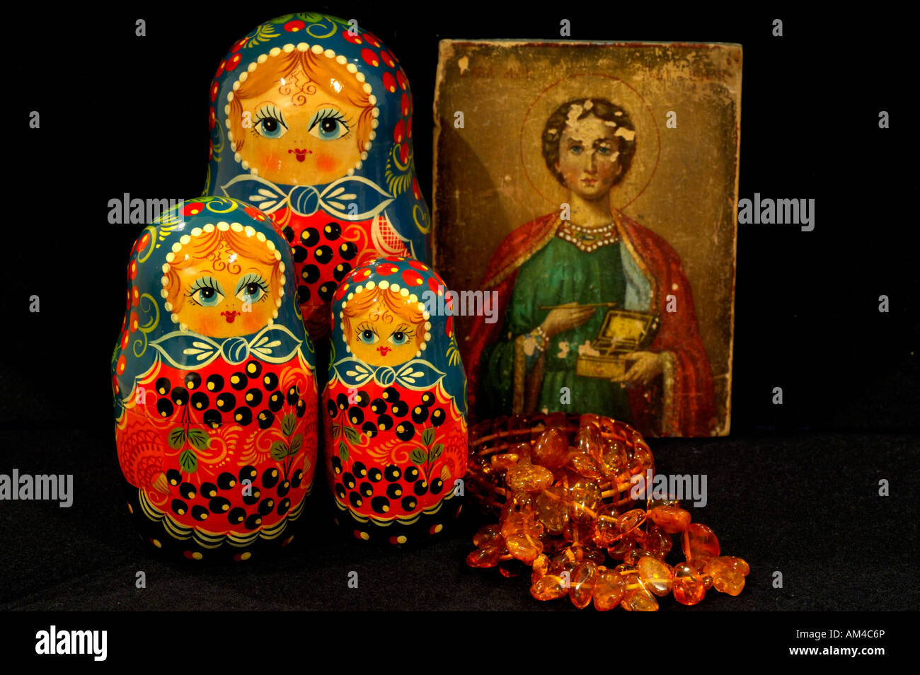 Asia, Russia. Typical Russian handicrafts. Stock Photo