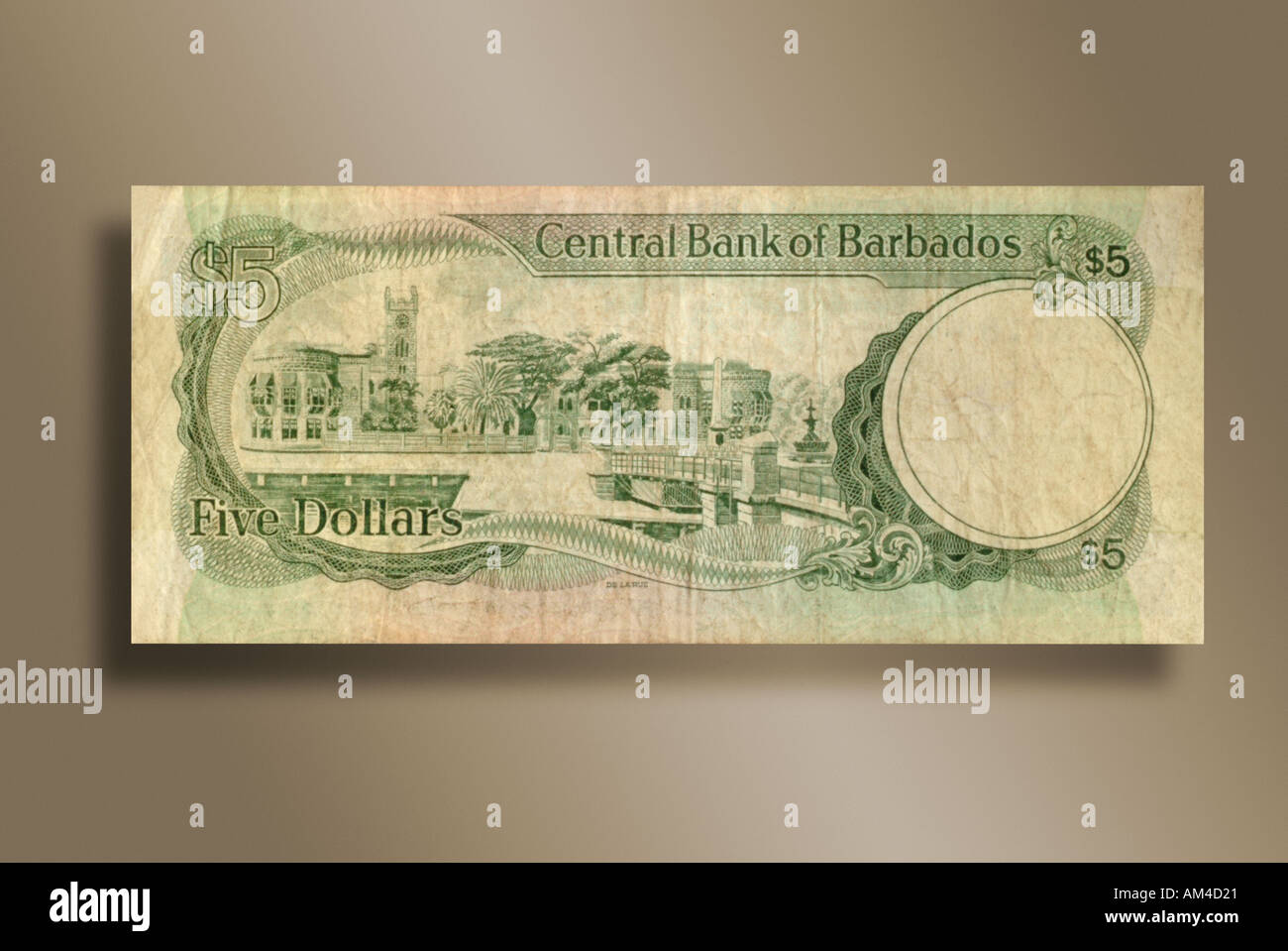 5 Dollar Bill From The Island Nation Barbados Stock Image 5 Dollar Bill From The Island Nation Barbados Stock Image