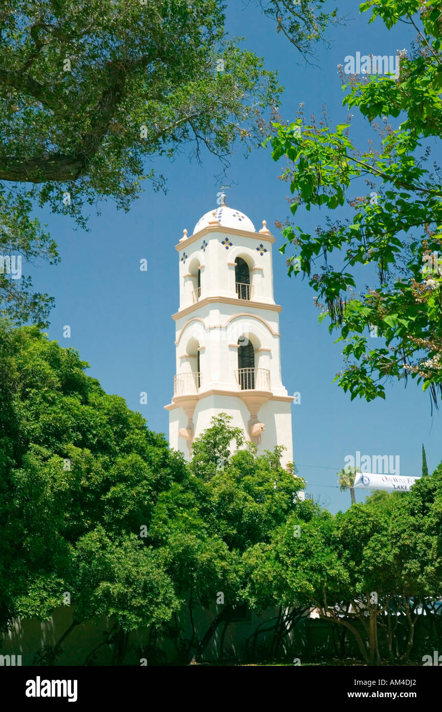 Historic Spanish style US Post Office in Ojai California Stock Photo