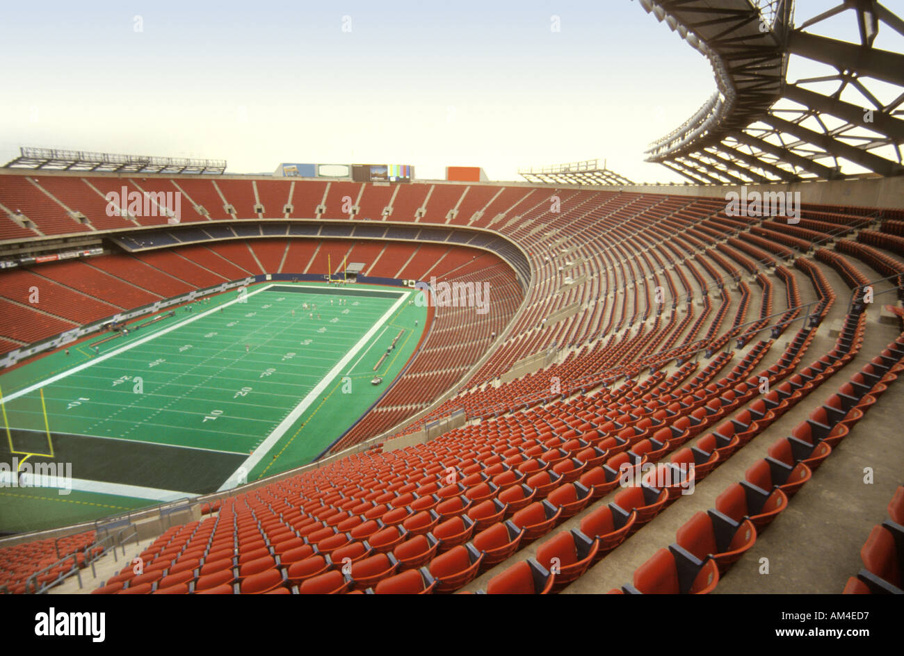 empty football stadium Stock Photo Alamy
