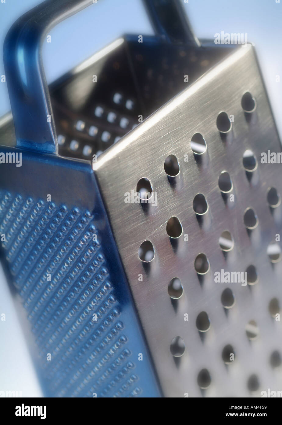 A stainless steel kitchen grater Stock Photo