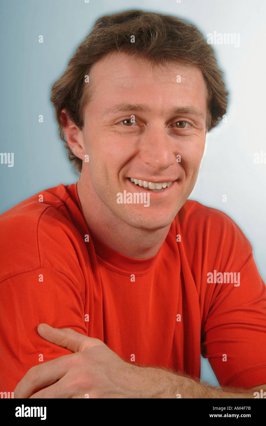 A happy 20-something man Stock Photo