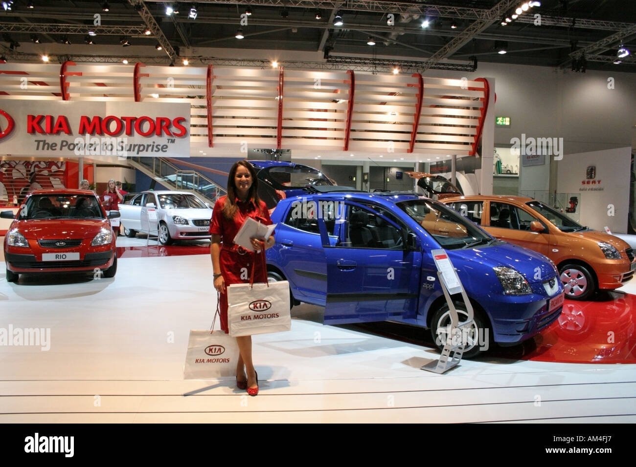 Kia stand at the British International Motor Show 20060924 Stock