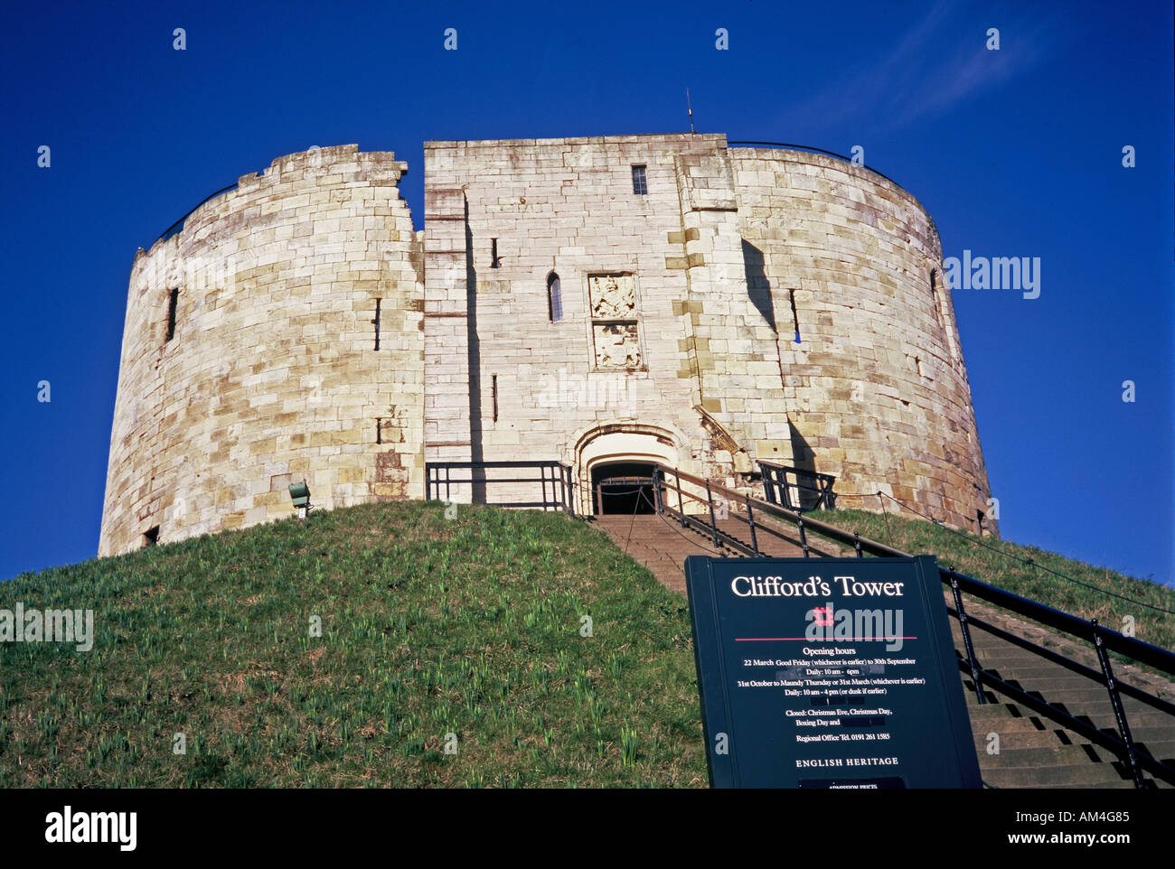 England North Yorkshire York Cliffords Tower Part of York Castle