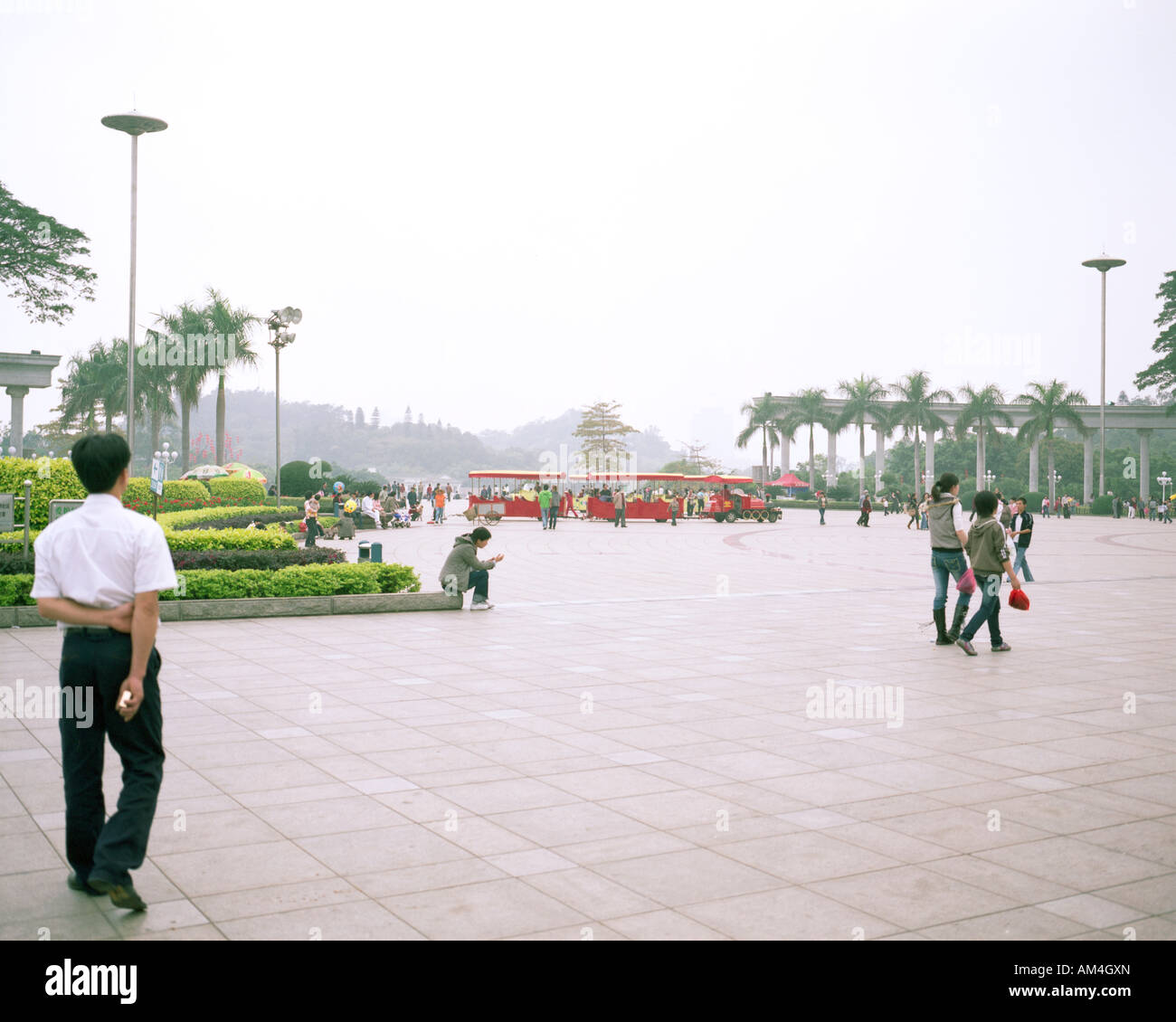 Jiangmen Square and Park Stock Photo