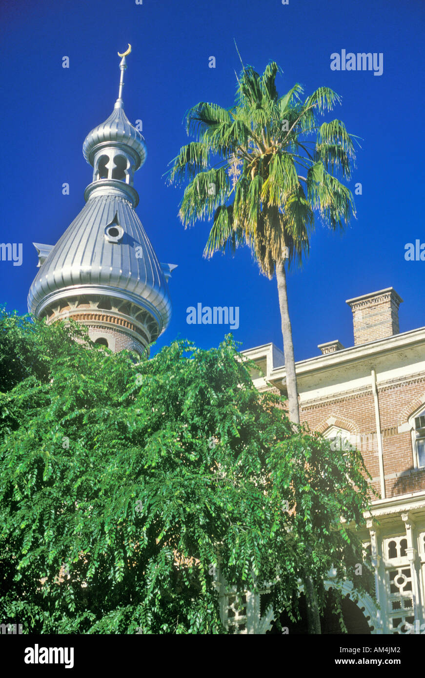 Ornate Moorish architecture of the Tampa Bay Hotel Tampa Florida Stock Photo