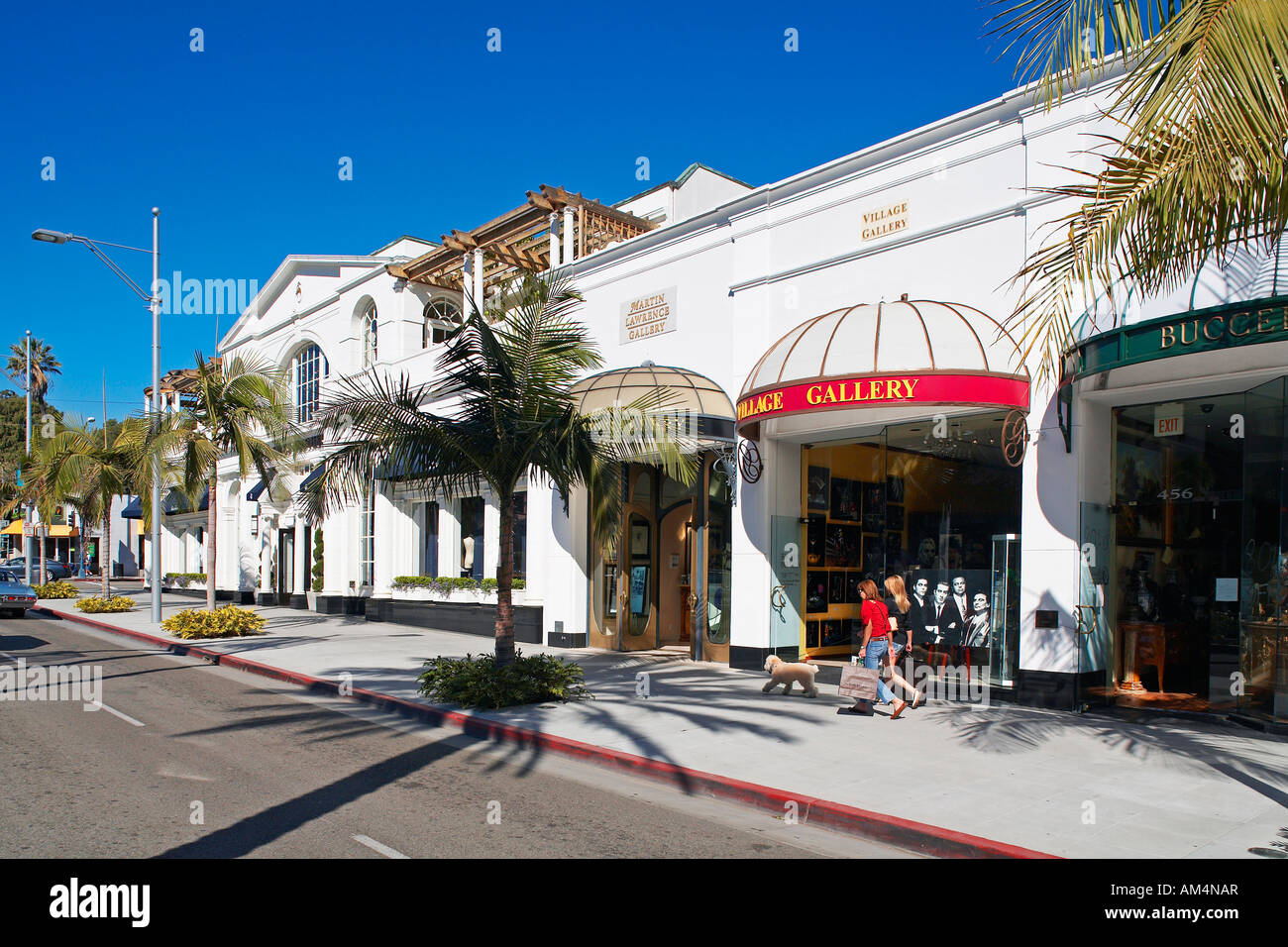 United States, California, Los Angeles, Beverly Hills, Rodeo Drive and its luxury boutiques Stock Photo