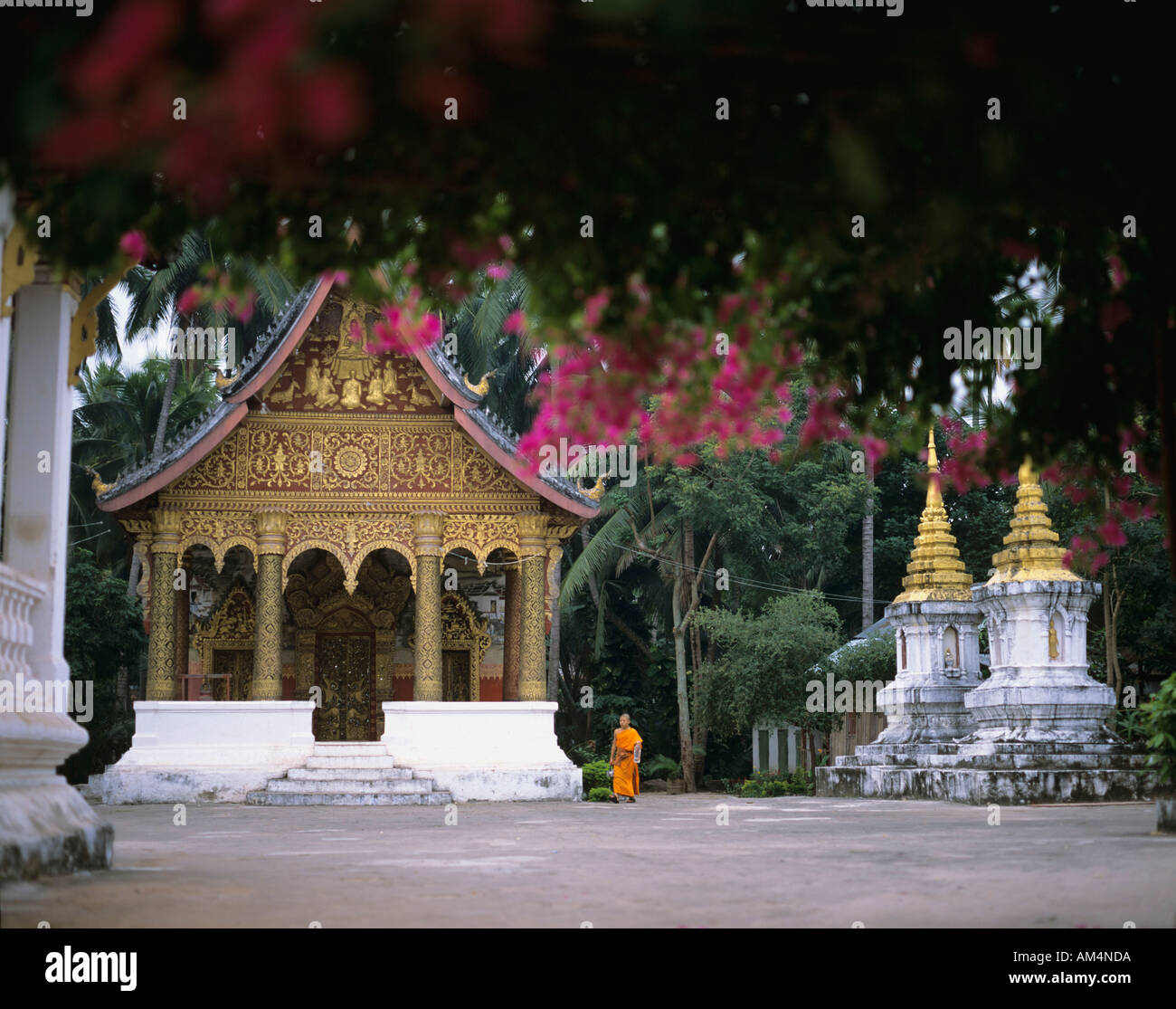 Wat Sene Temple, Luang Prabang - built 1718 - Exterior. Stock Photo