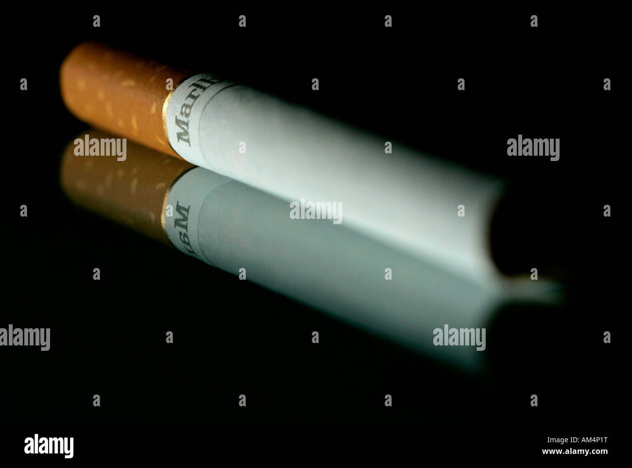 A Marlboro cigarette Stock Photo