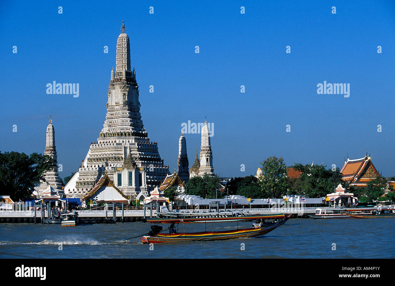 Thailand Bangkok Wat Arun Temple Stock Photo Alamy