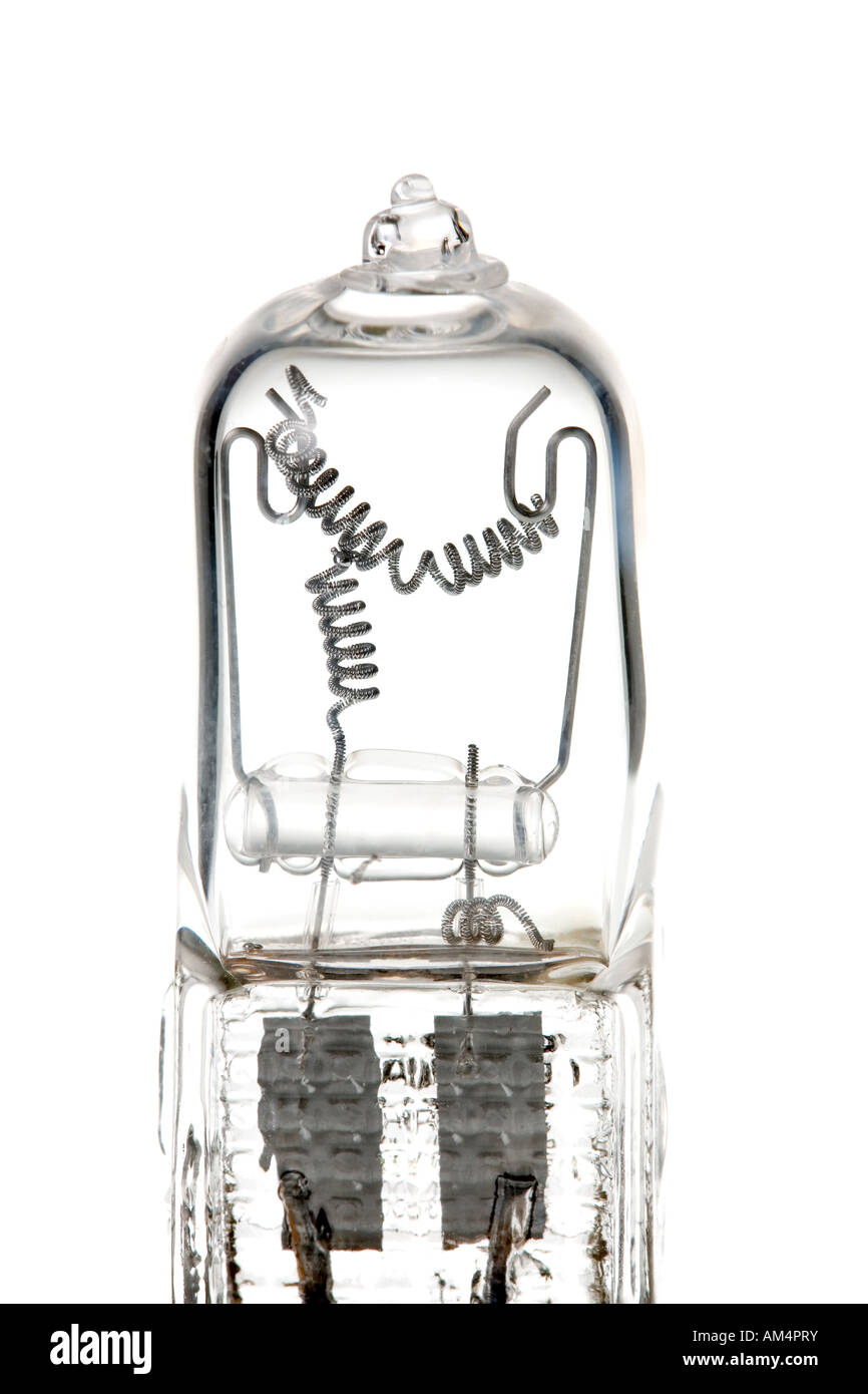 Halogen light bulb isolated Stock Photo Alamy