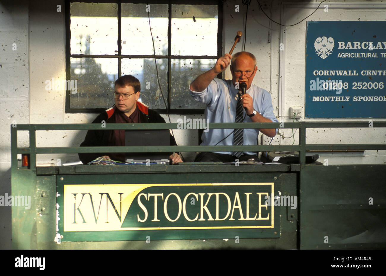 The Hammer comes down as Auctioneer sells cattle at Hallworthy Market