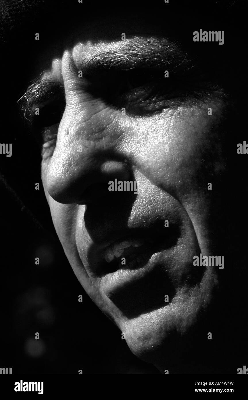 Moody portrait man in Black and White Stock Photos & Images - Alamy