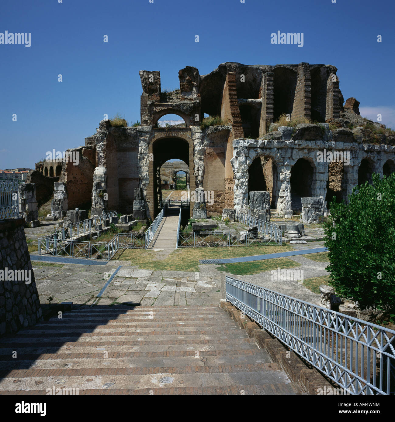 Santa Maria Capua Vetere Campania Italy Ancient remains of the Amphitheatre built between the 1st 2nd centuries AD Stock Photo