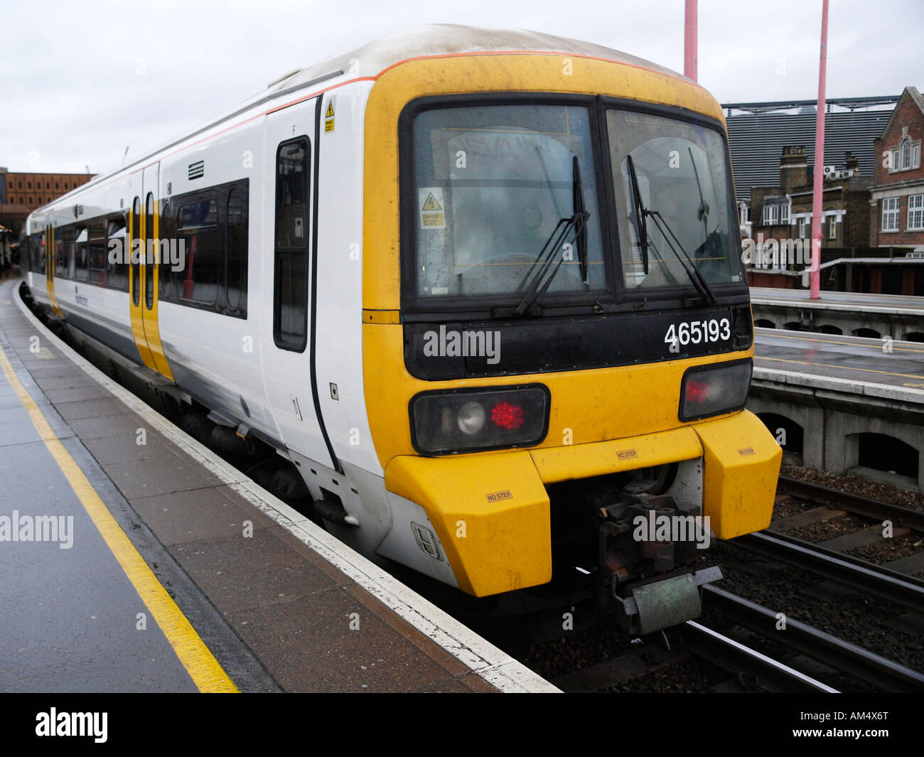 Train at London Bridge Station London England UK Stock Photo