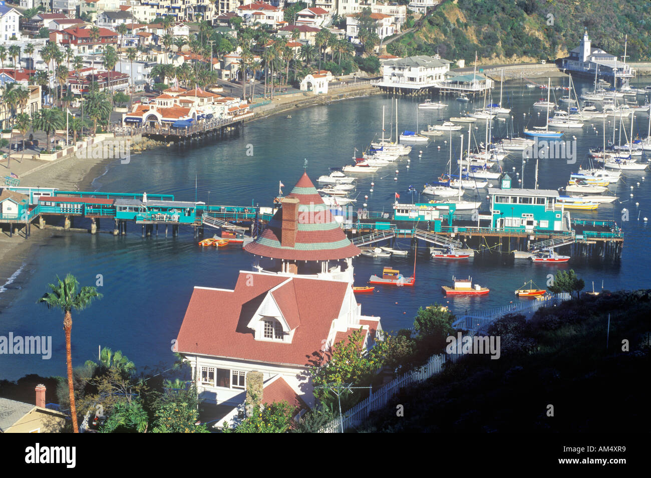 Holly Hill House and Avalon Harbor Avalon Catalina Island California