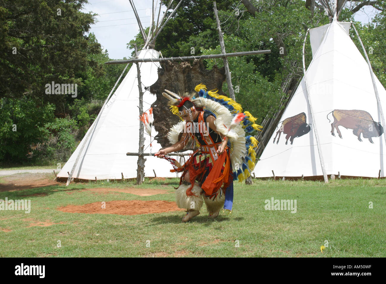 Indian City Anadarko OK USA traditional dance Stock Photo Alamy