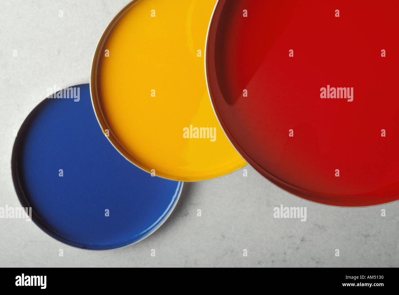 Three Primary Colors Red, Blue, Yellow on a White Background Stock Image -  Image of artistic, plastic: 172659689