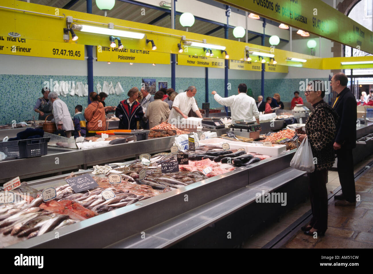Fish market Vannes France Stock Photo