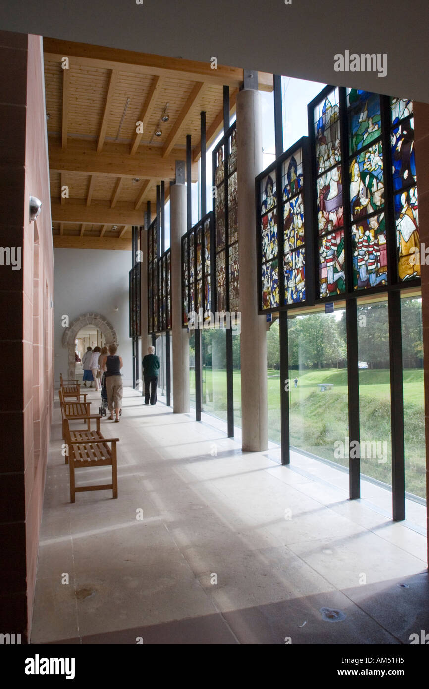 Stained Glass Panels Hanging At The Burrell Collection Museum