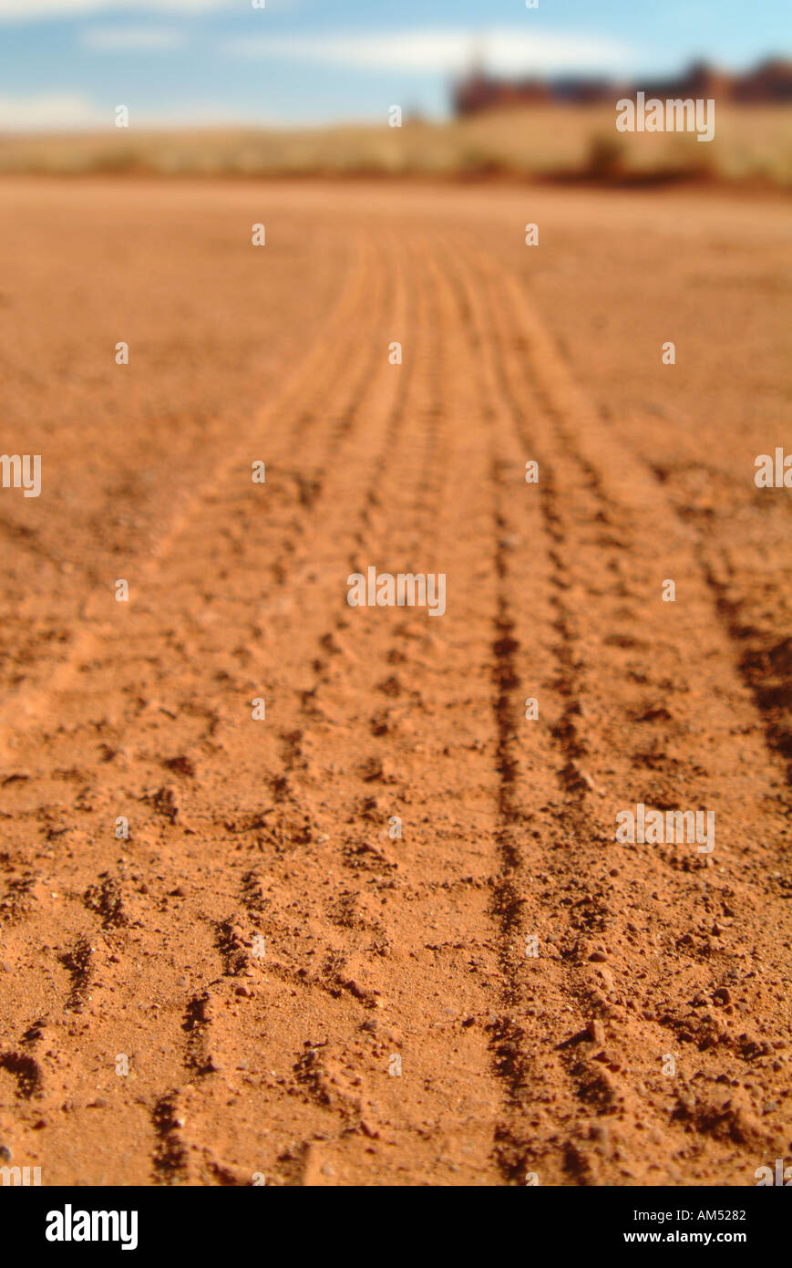 tire tracks in red dirt Stock Photo Alamy