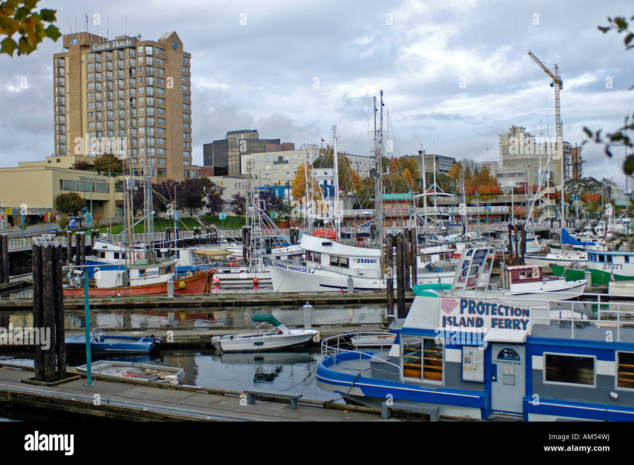 Nanaimo the Harbour City Vancouver Island BC Canada Stock Photo Alamy