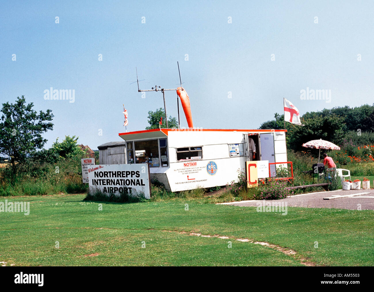 Northrepps International Airport near Cromer Norfolk England Stock