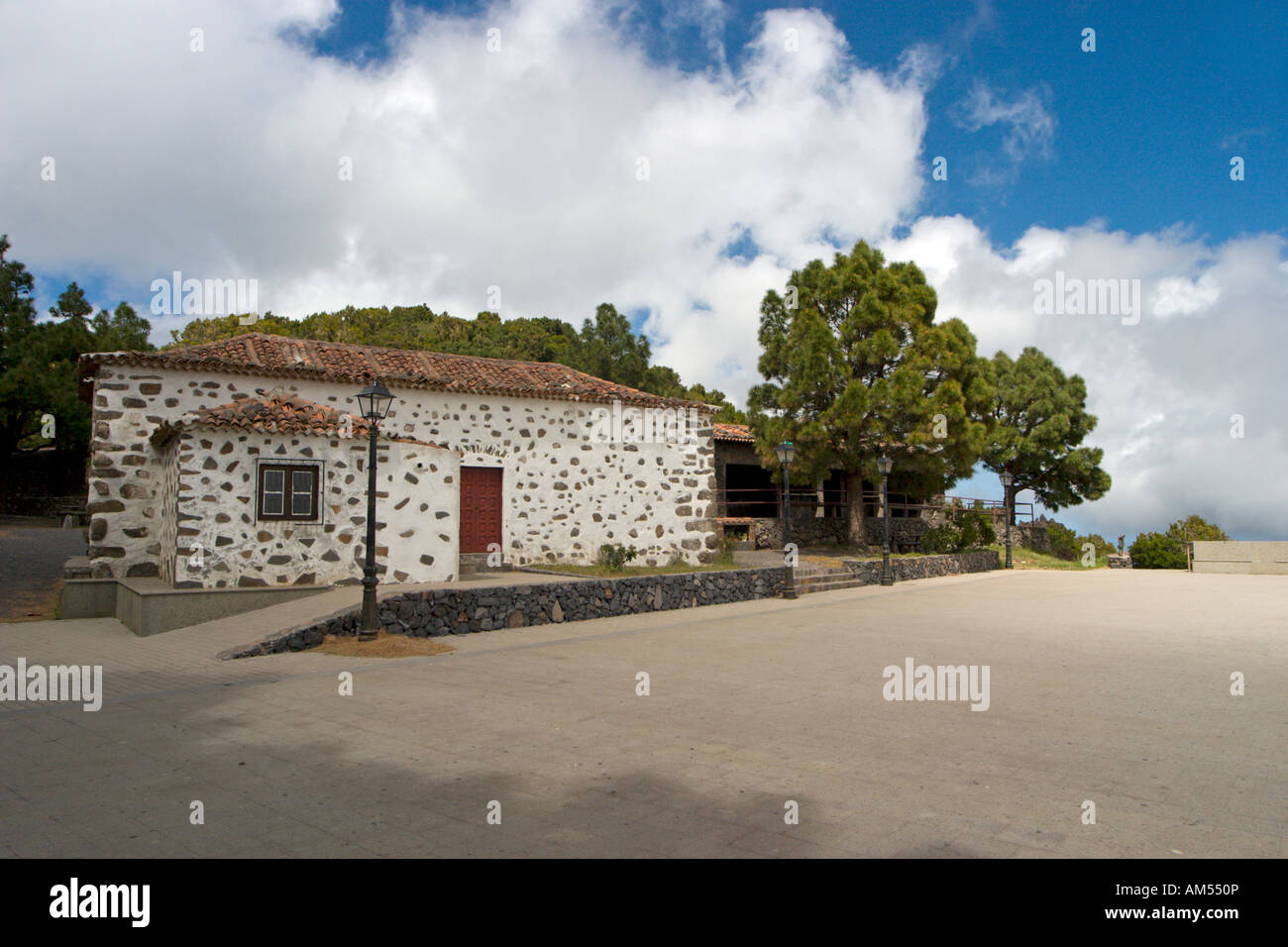 Ermita de Virgen de Las Nieves on La Gomera, Canary Islands Stock Photo ...