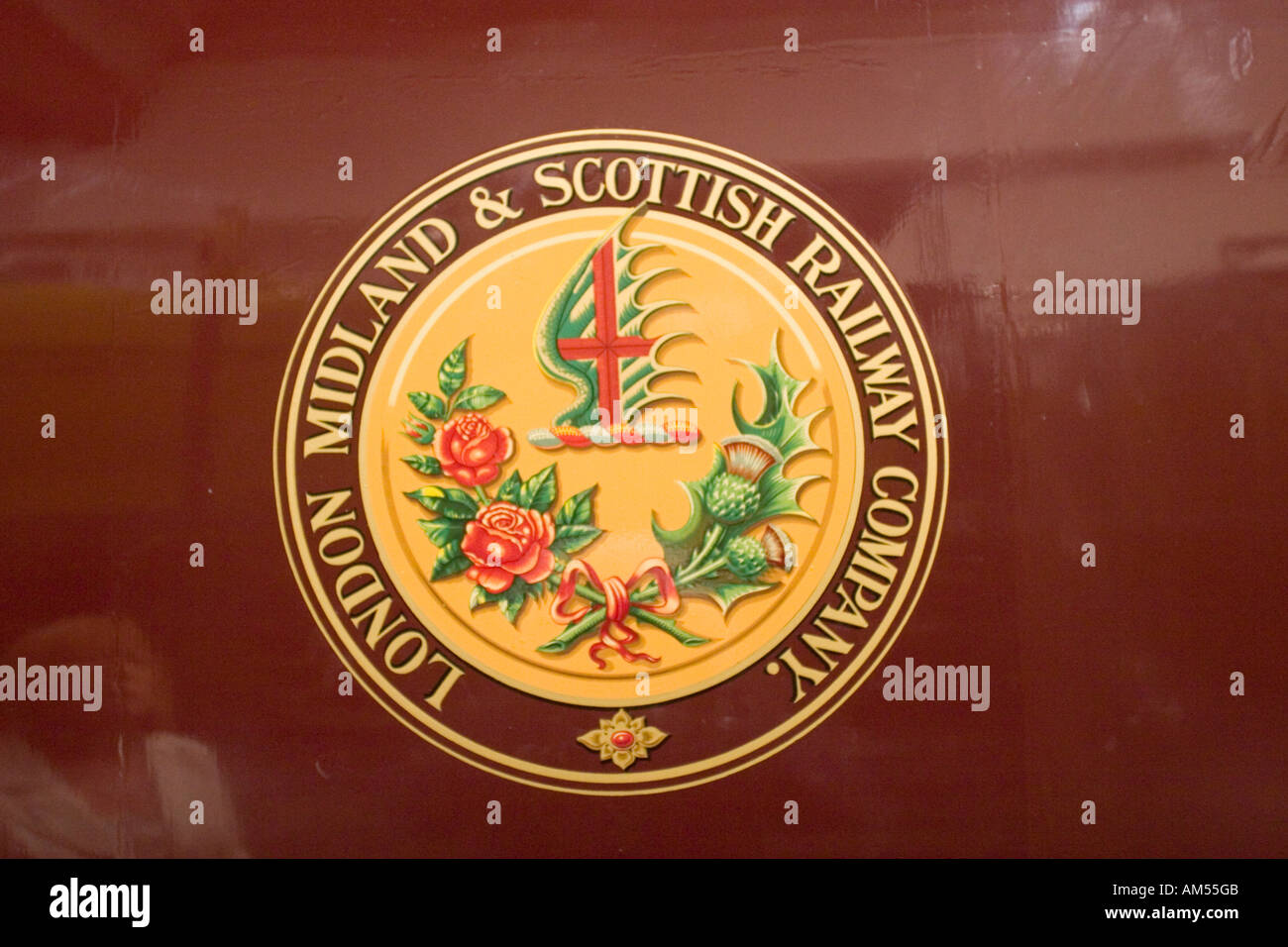 London Midland and Scottish Railway sign the Museum of Transport Glasgow Scotland UK Stock Photo