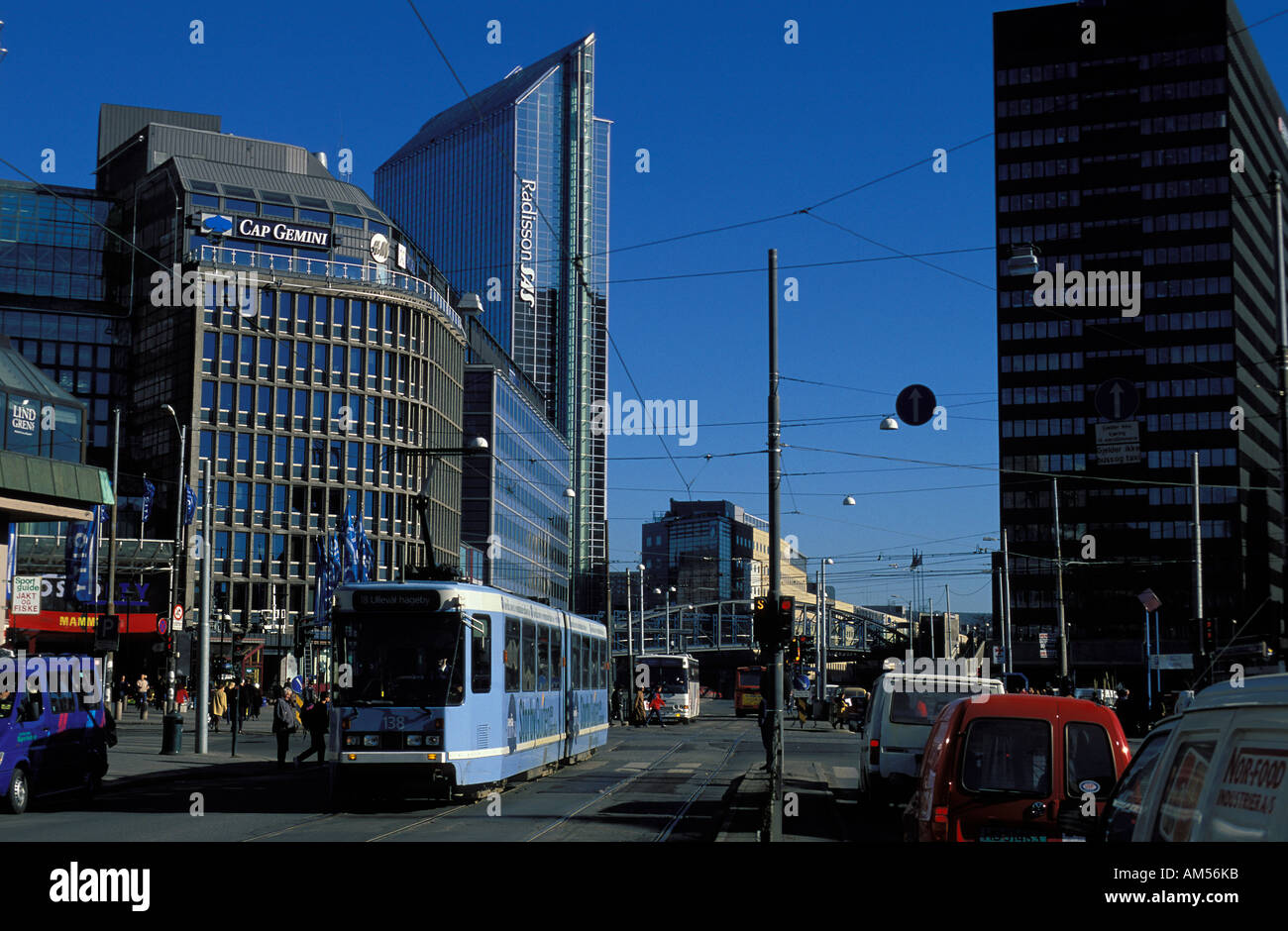 Oslo office buildings downtown Stock Photo Alamy