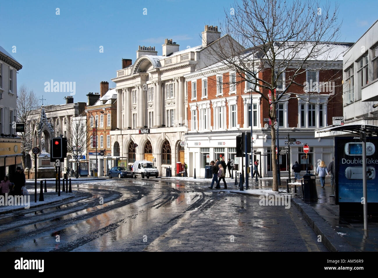 King Street Street View Winter View Of King Street And High Street In Maidstone, Kent Stock Photo -  Alamy