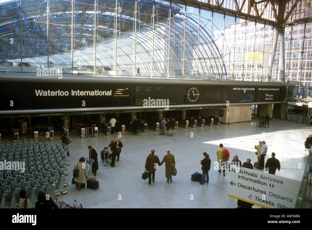 UK, England, London, Waterloo Eurostar station (Historic Image) Stock Photo