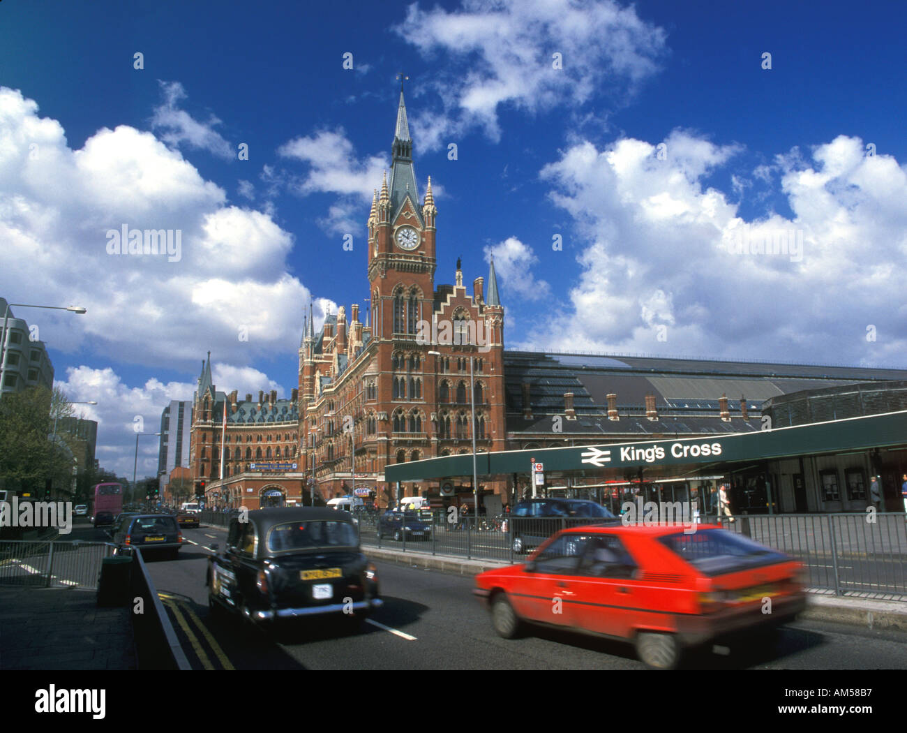 UK London Kings Cross St Pancras Railway Station and Midland Grand Hotel Stock Photo Alamy