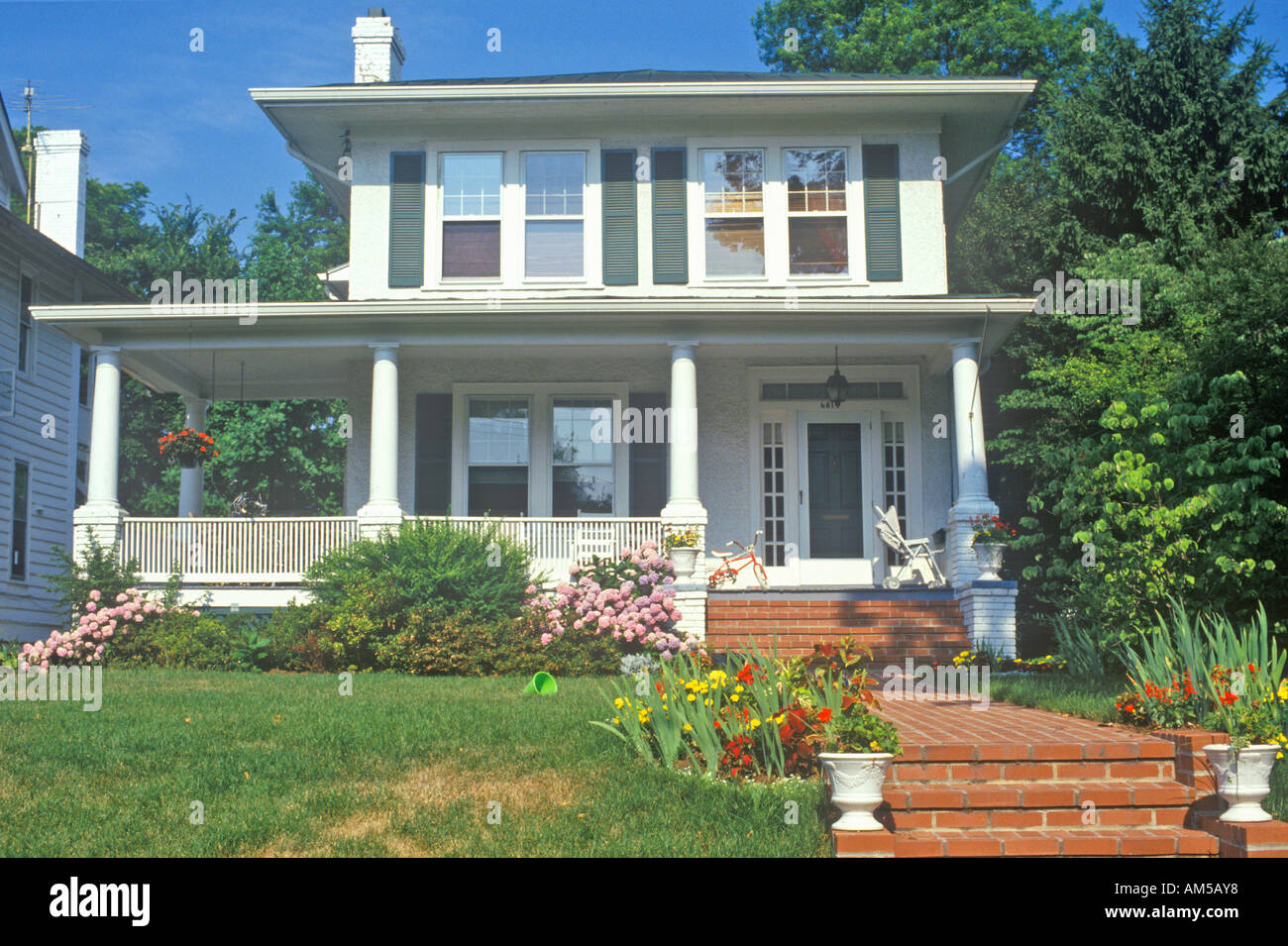 Home in Chevy Chase Maryland Stock Photo