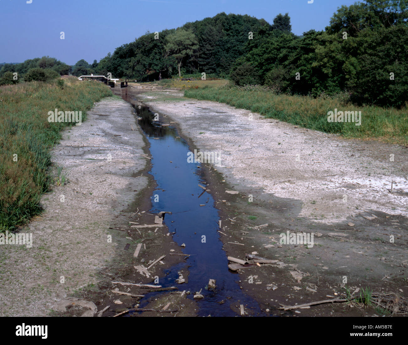 Drained section of LeedsLiverpool Canal, Appley Bridge, near Wigan