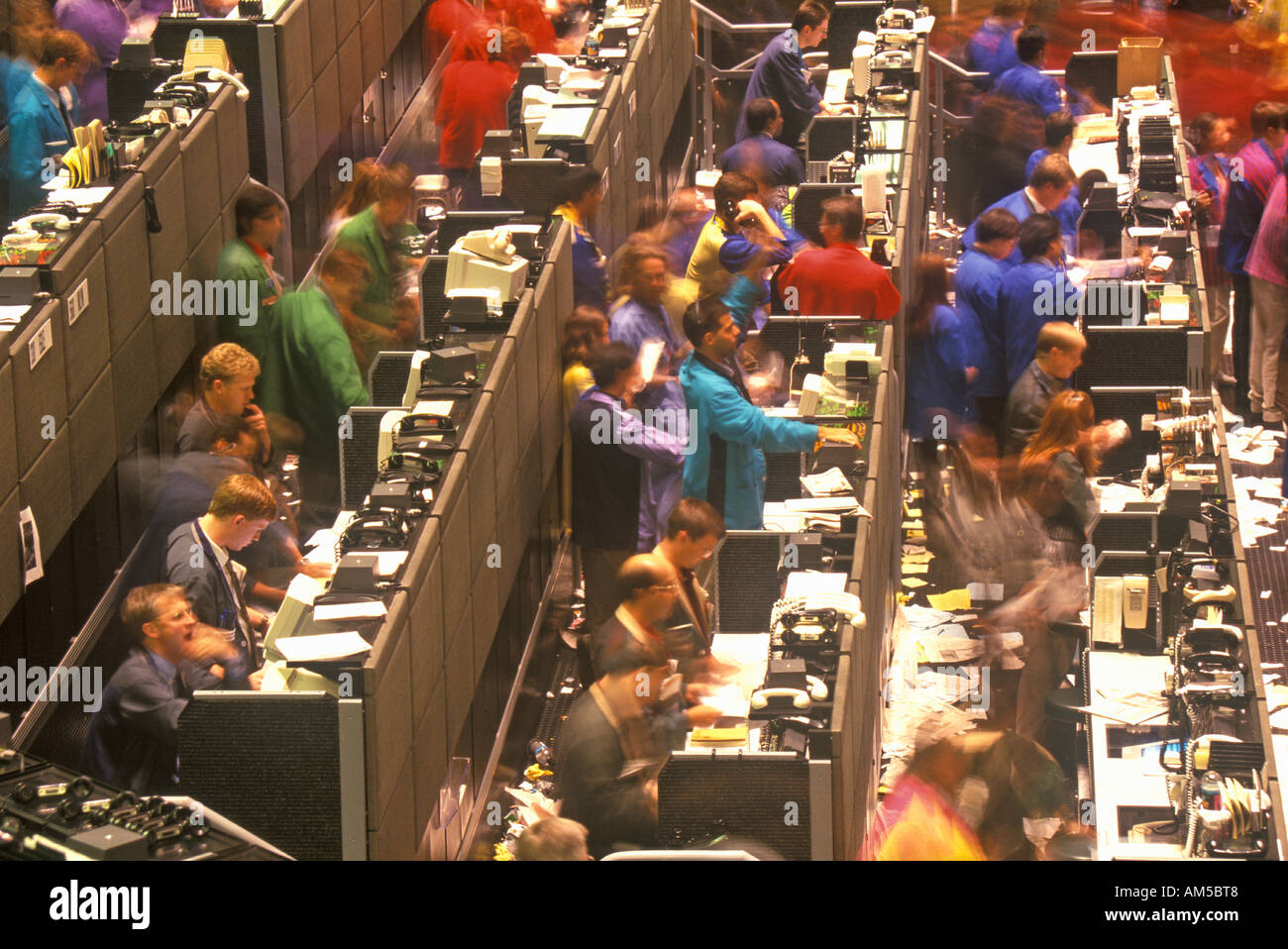 Trading Floor of The Chicago Board of Trade Chicago Illinois Stock Photo Alamy