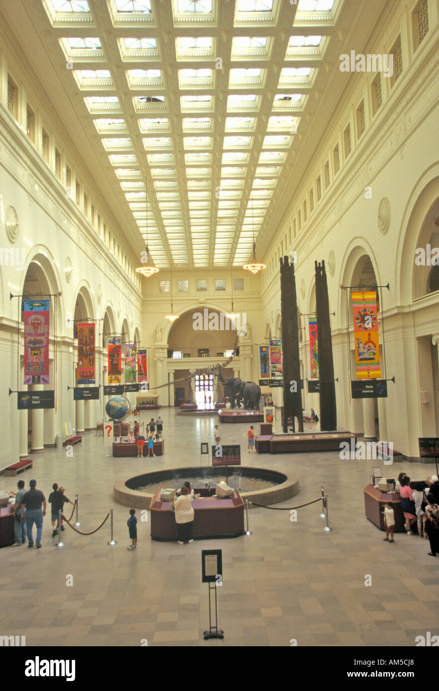 Interior of Field Museum of Natural History Chicago Illinois Stock Photo