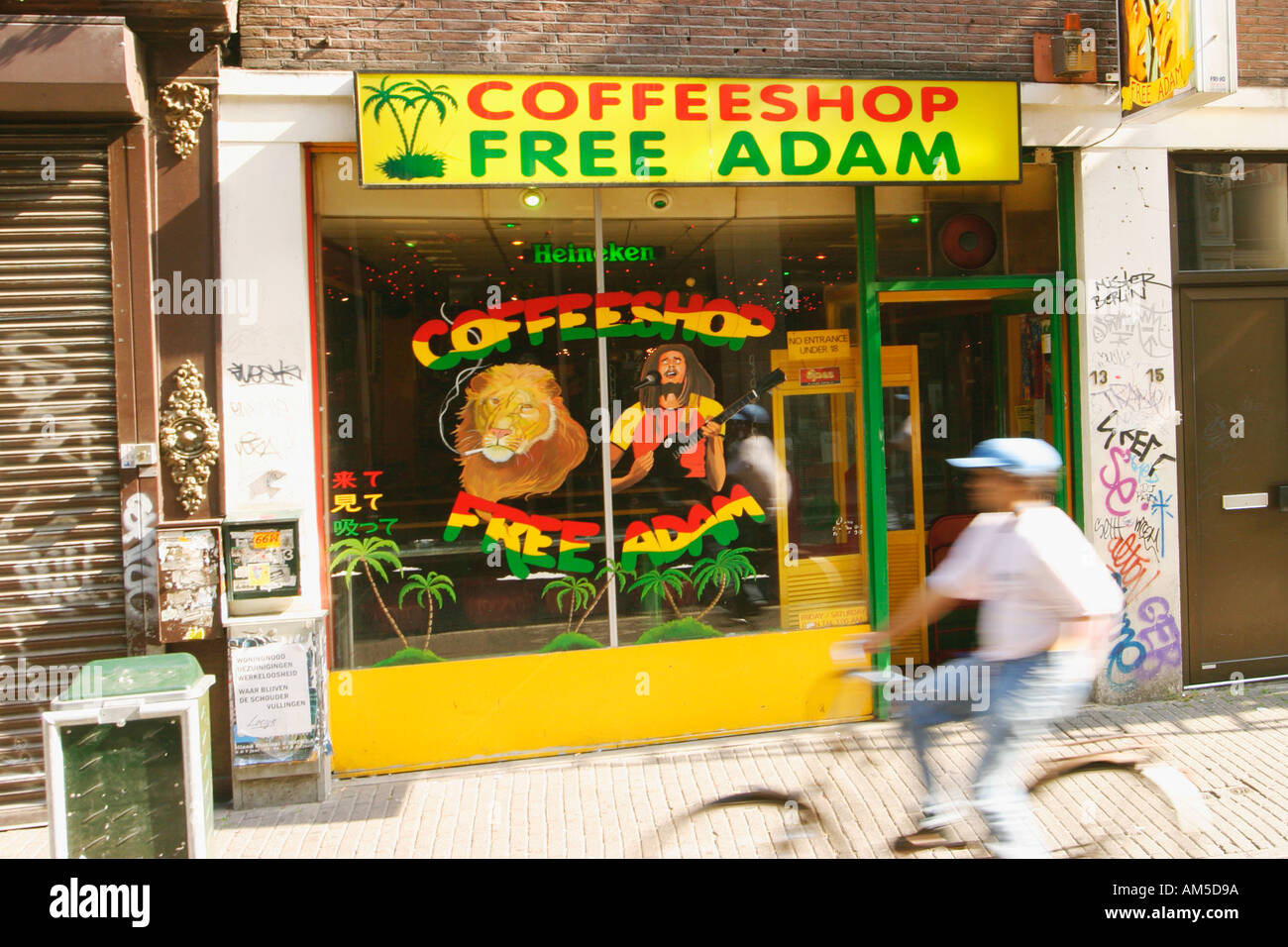 Amsterdam Holland Coffee shop Stock Photo Alamy