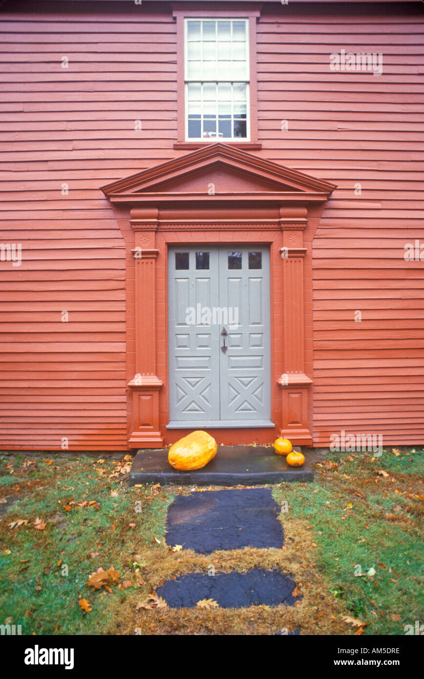 Front Of Red House Deerfield Massachusetts Stock Photo 8659773