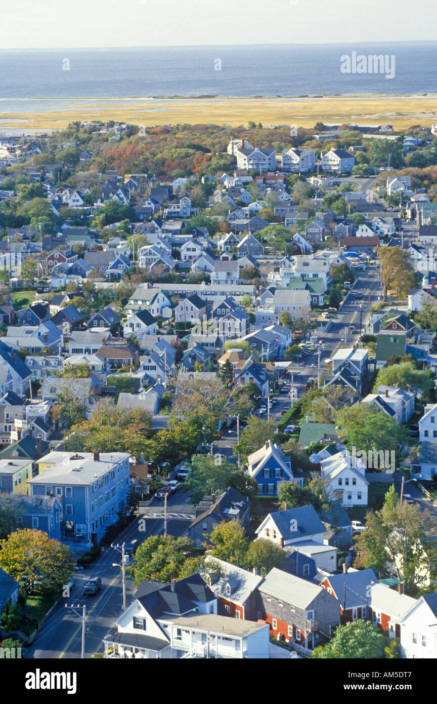 Aerial View of Provincetown Massachusetts Stock Photo Alamy