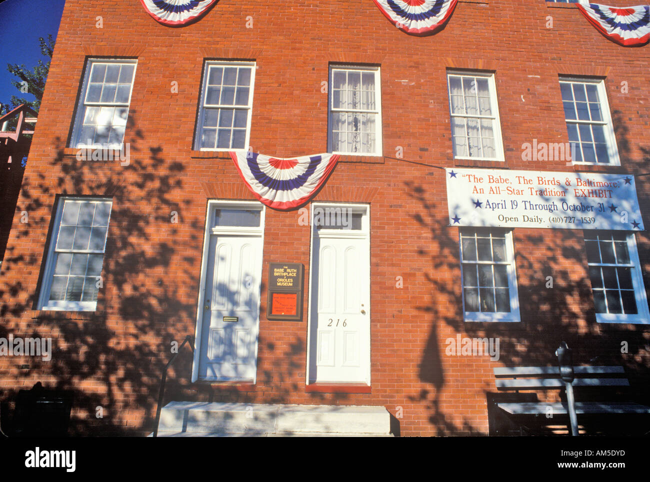 Babe Ruth s Birthplace and the Baltimore Orioles Museum Baltimore Maryland Stock Photo