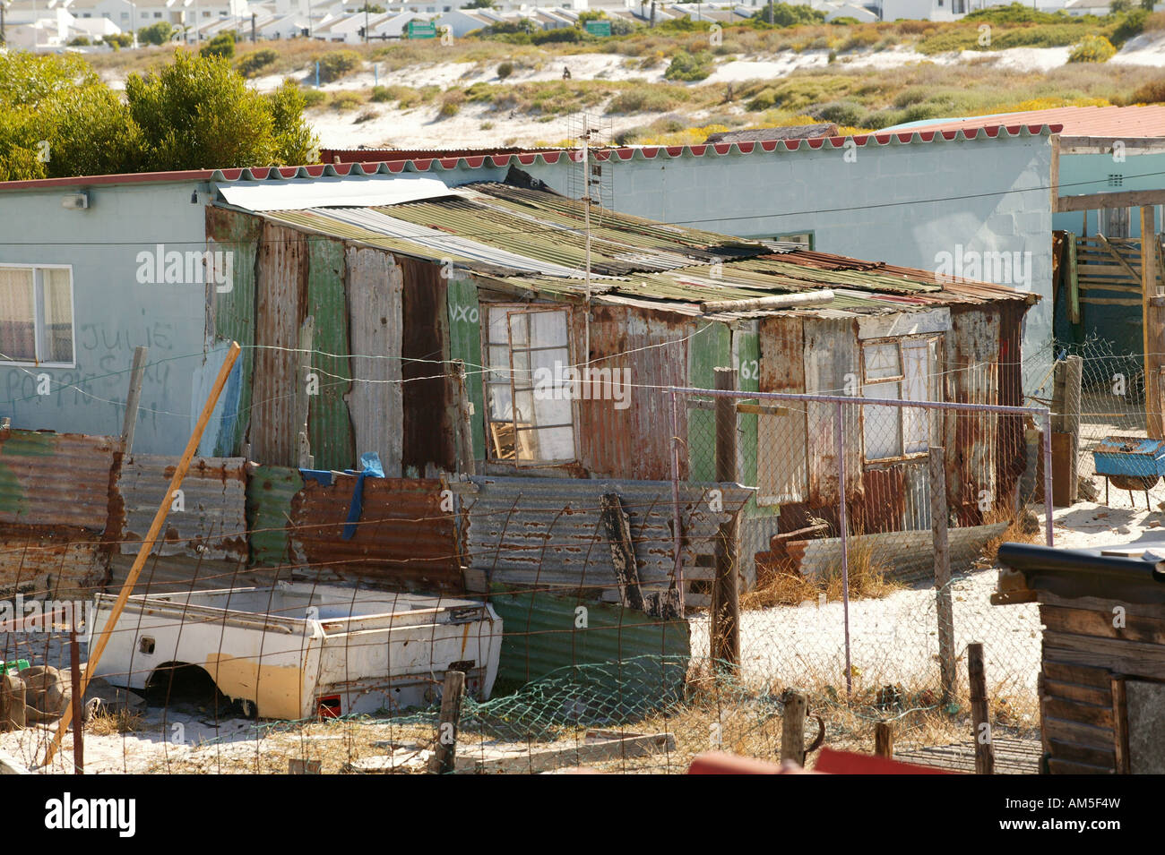Tin hut in a township, Cape Town, South Africa Stock Photo Alamy