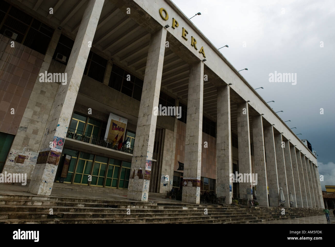 Theatre for Opera, Tirana, Albania Stock Photo - Alamy