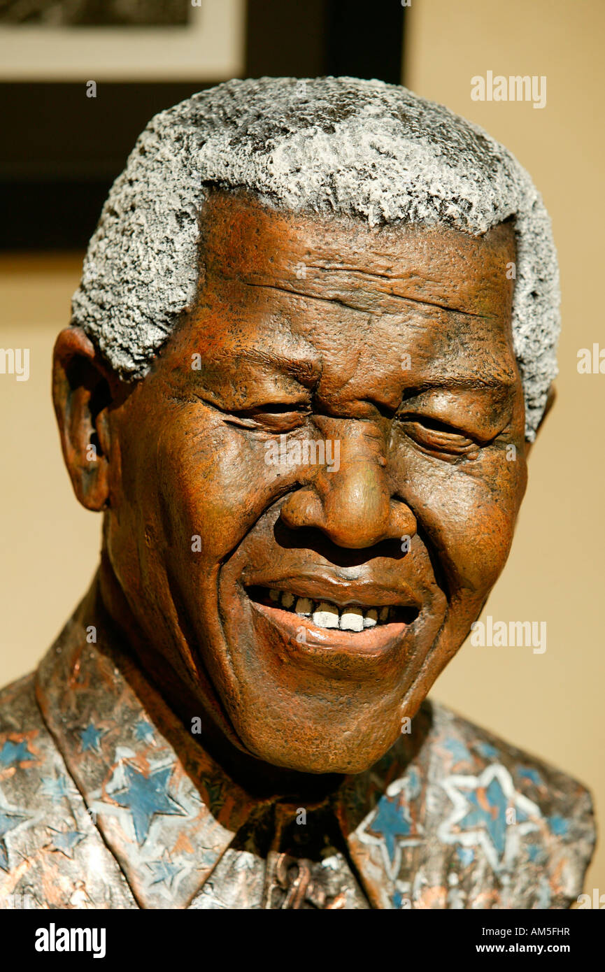 Portrait of Nelson Mandela by Patrice Mabasa, National Museum of Culture,  Pretoria, South Africa Stock Photo - Alamy